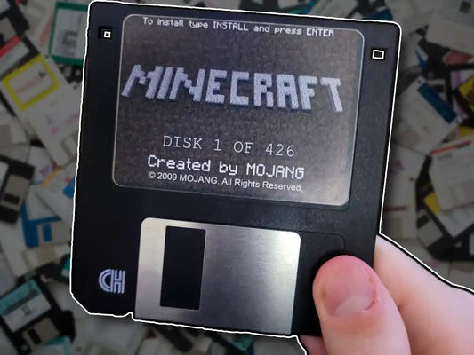 Custom Floppy Disk - Video Game 3.5" Diskette with ANY Game or Logo (recycled)