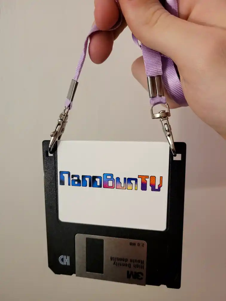 Personalized Floppy Disk Nametag