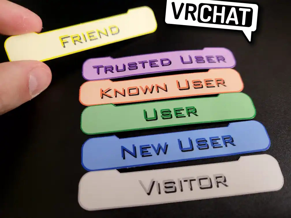 VRChat Trust Rank Stickers (Pack of 6)