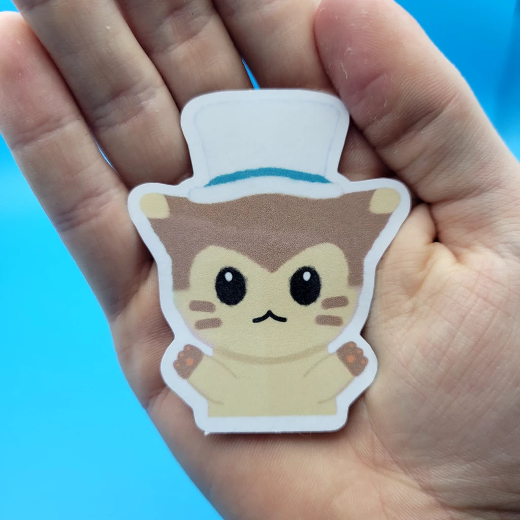 Furret Top Hat Sticker (56x68mm)