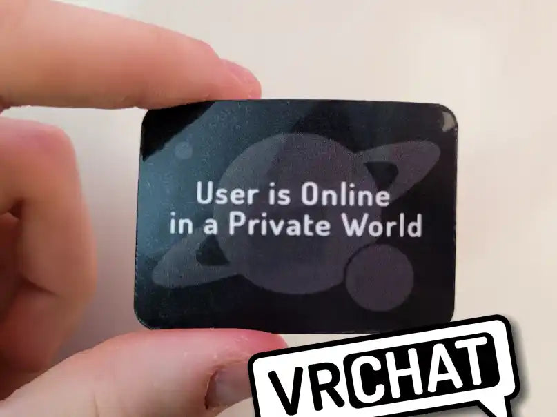 VRChat "Private World" Sticker (54x38mm)