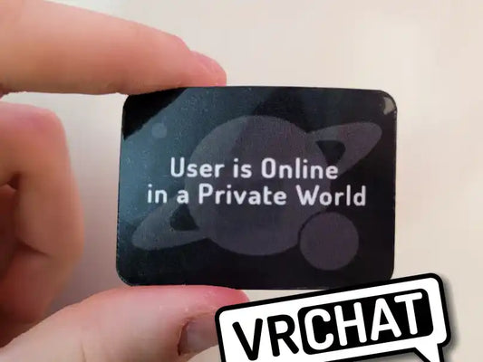 VRChat "Private World" Sticker (54x38mm)
