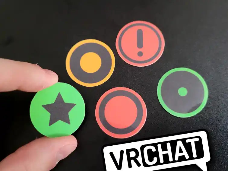 VRChat Performance Rank Stickers (Pack of 5)