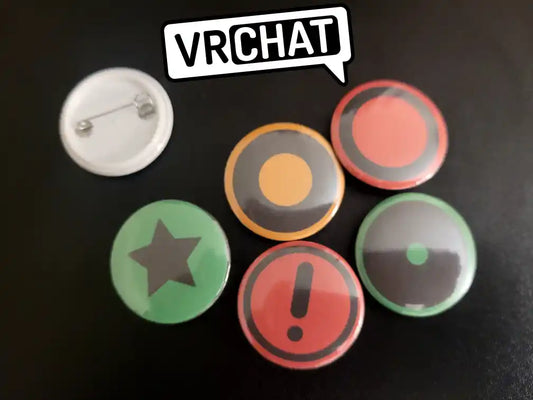 VRChat Pinback Buttons "Performance Ranks"