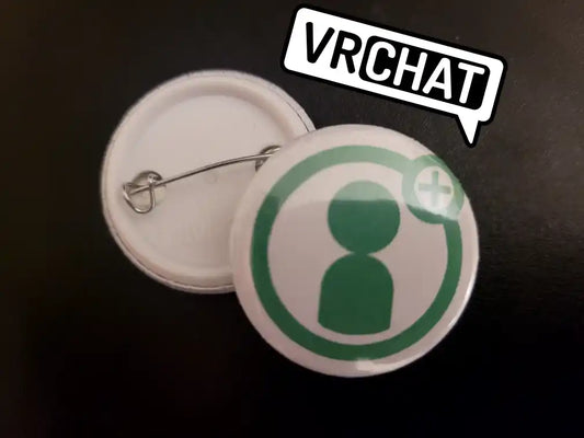 VRChat Pinback Buttons "Friend Request"