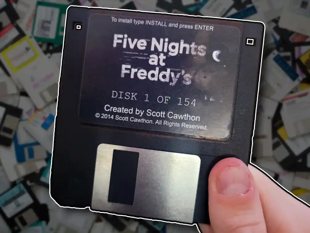 Custom Floppy Disk - Video Game 3.5" Diskette with ANY Game or Logo (recycled)