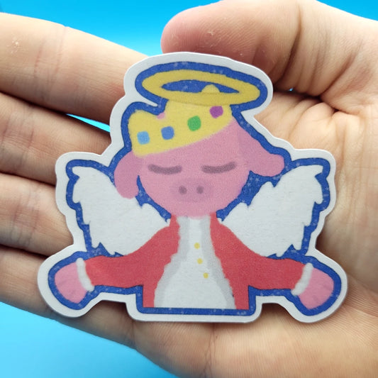 Technoblade Angel Sticker - CHARITY DONATION (74x62mm)