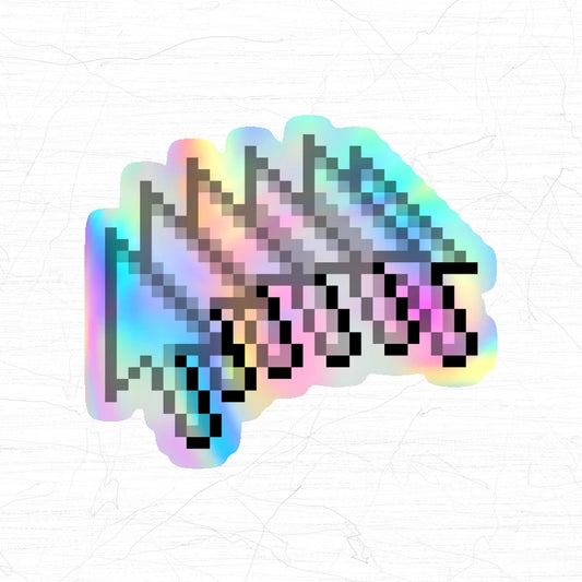 Holographic Y2K Cursors Sticker, Retro Windows 98 (48x41mm)